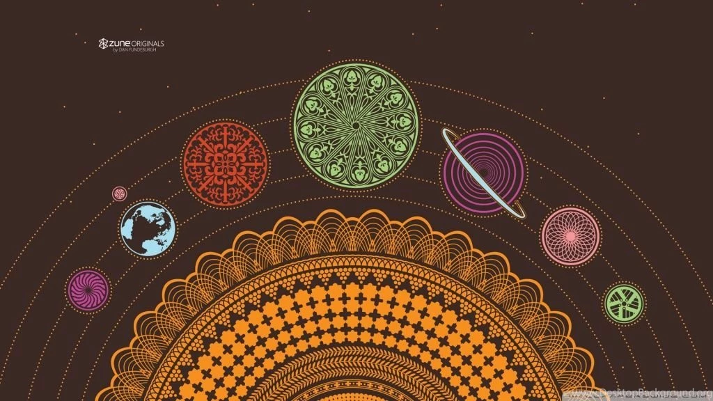 zune solar system hd desktop wallpapers widescreen high