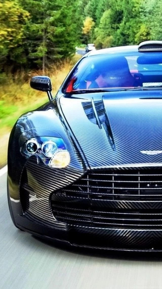 Carbon Aston Martin iPhone 5 Wallpapers