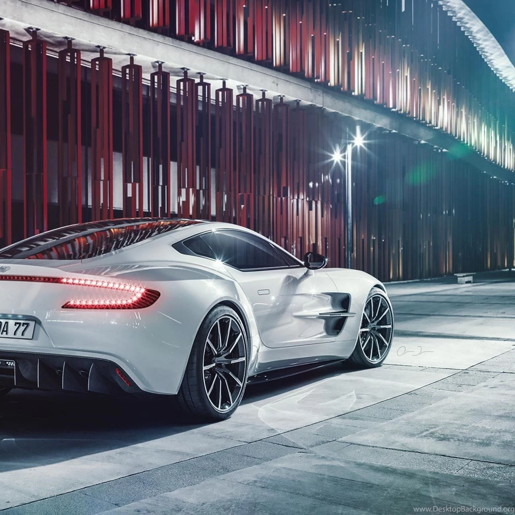 Download Wallpapers 2048x2048 Aston Martin, One 77, White, Rear ...