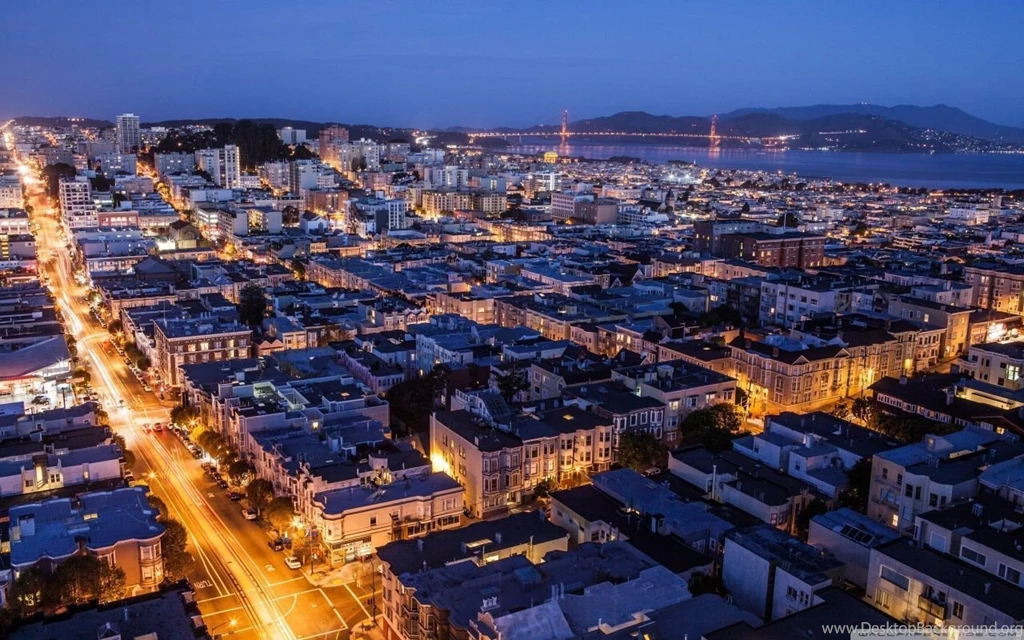 San Francisco At Night HD Desktop Wallpapers : Widescreen : High ...