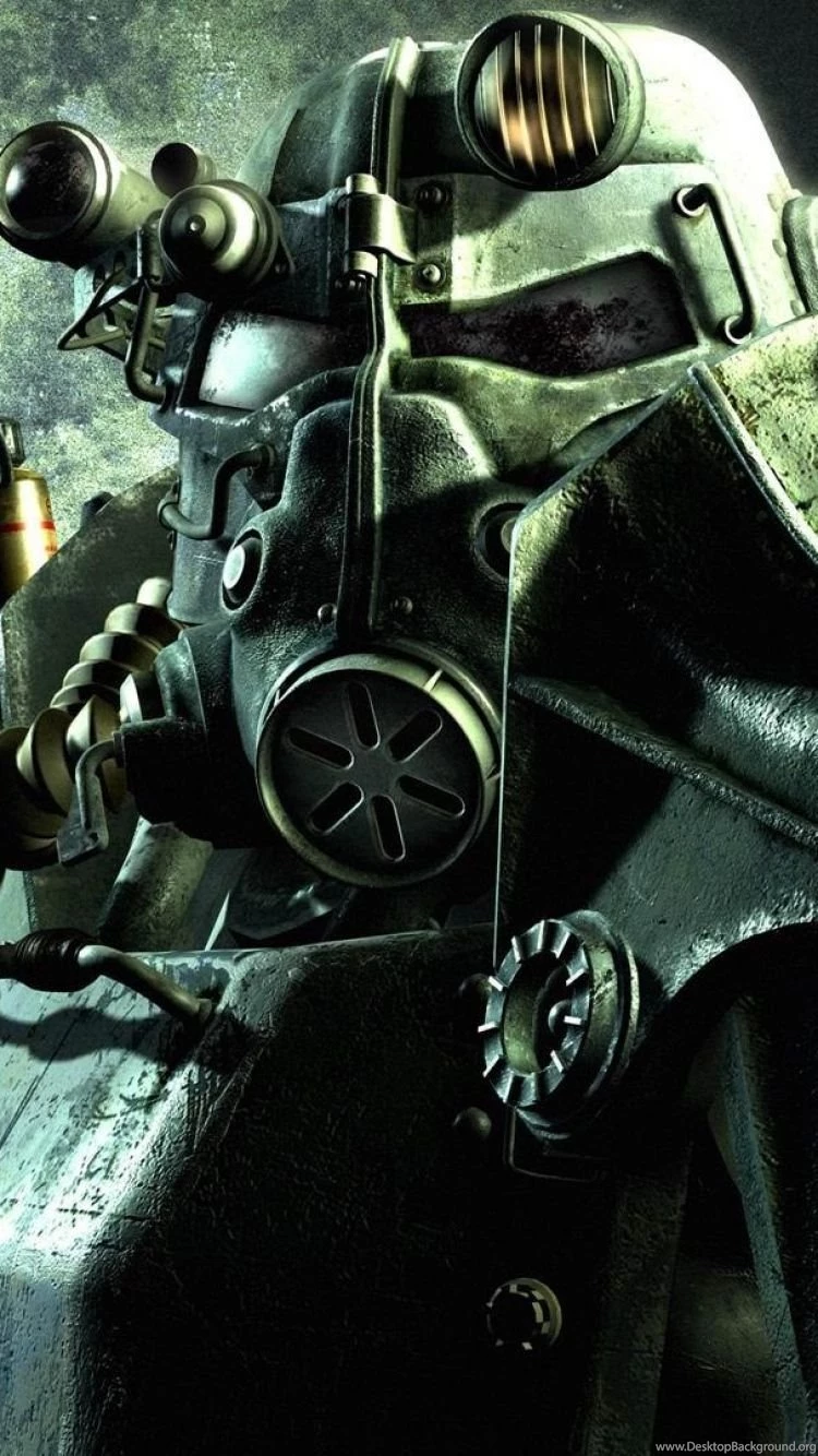 Download Wallpapers 750x1334 Fallout, Gun, Soldier, Equipment ...