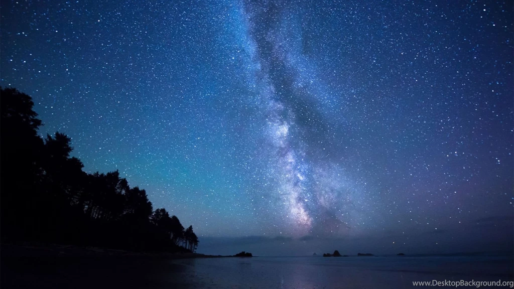 Download Wallpapers 1920x1080 Stars, Sky, Shore Full HD 1080p HD ...