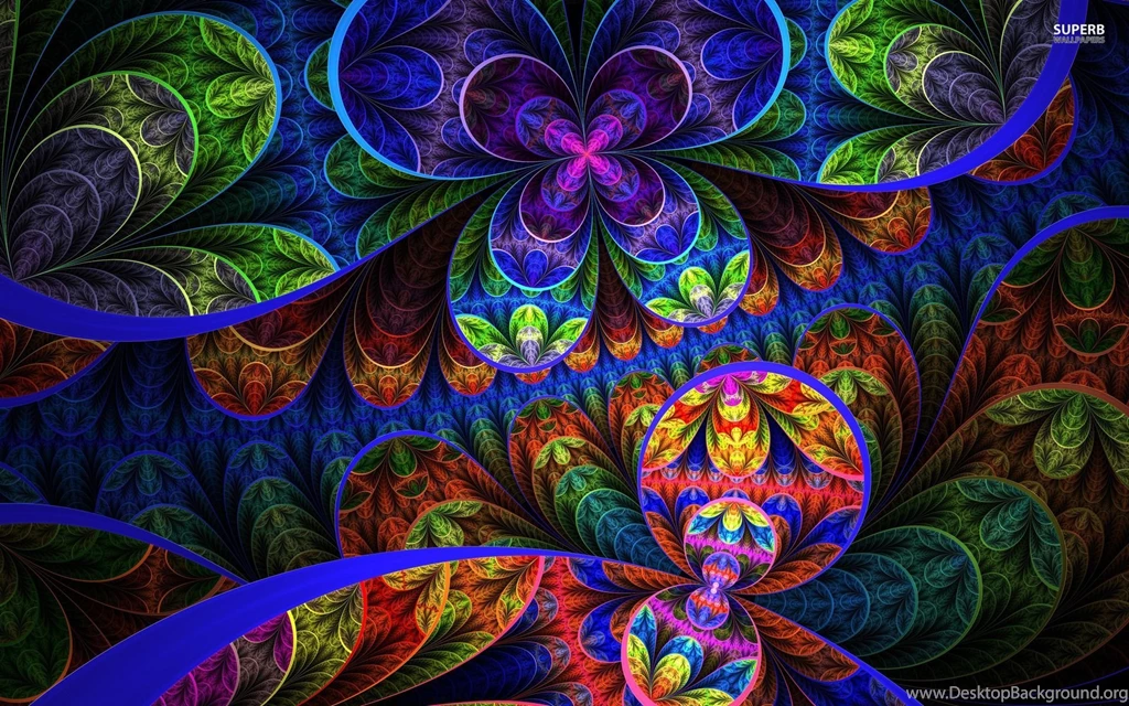 Floral Fractal Wallpapers Abstract Wallpapers
