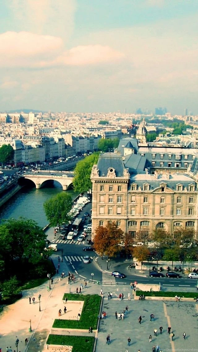 Paris From NotreDame iPhone 5 Wallpapers