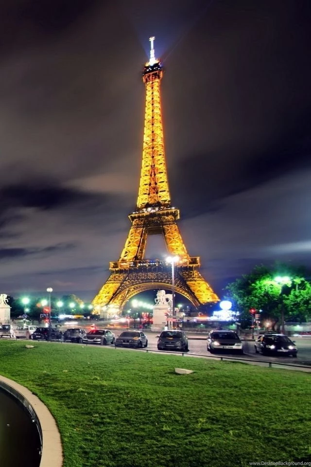 Download Wallpapers 640x960 France, Paris, Eiffel Tower, Light ...