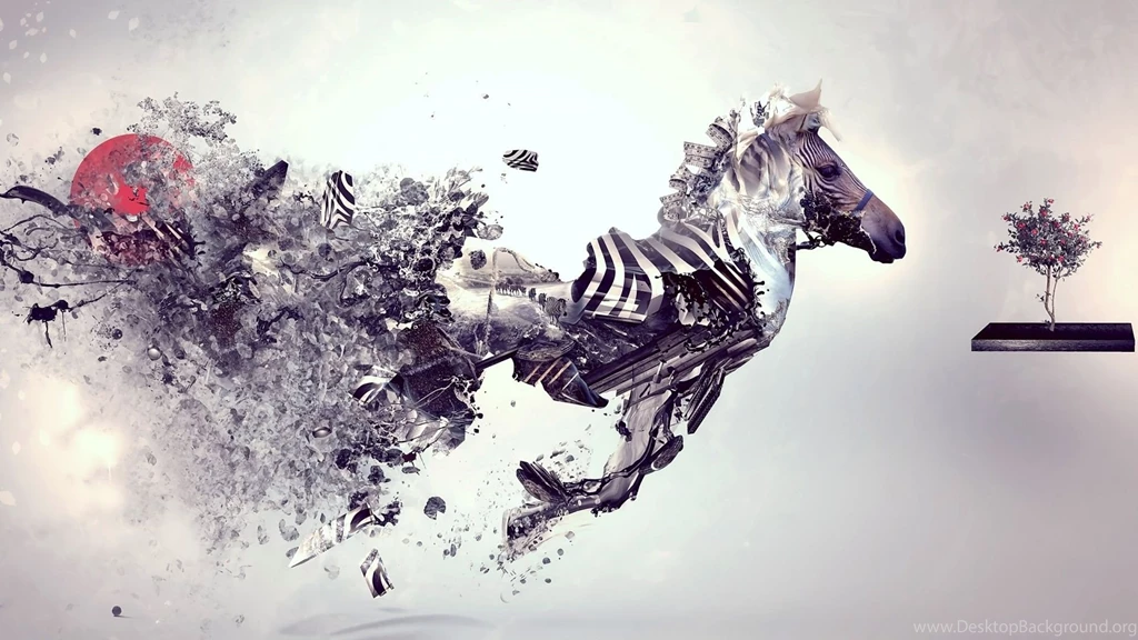1920x1080 Zebra Abstract Art Wallpapers