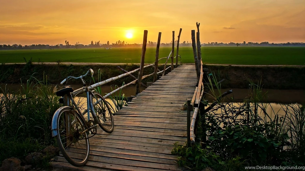 Wood bridge bicycle sunset 1920x1080.jpg