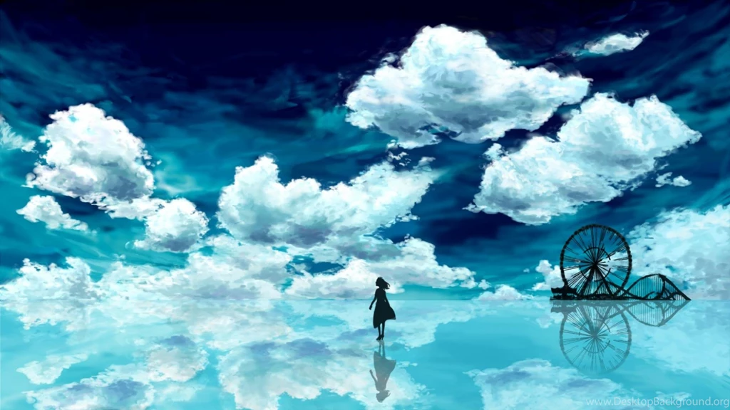 Anime Blue Sky Computer Wallpapers, Desktop Backgrounds ...