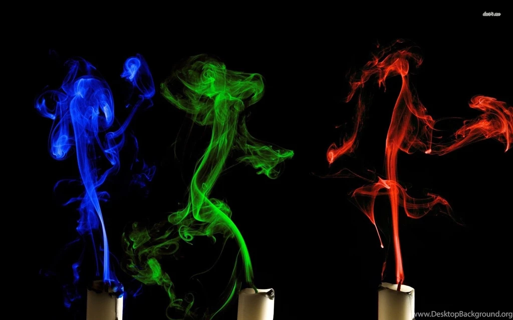 Colorful Candle Smoke Wallpapers