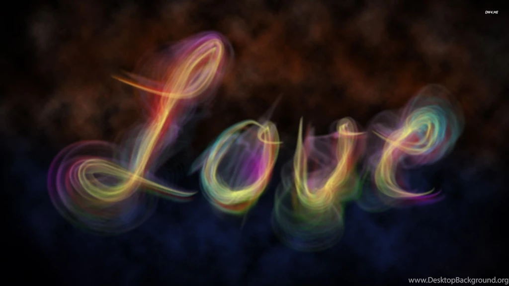 Colorful Smoke Love Wallpapers Holiday Wallpapers