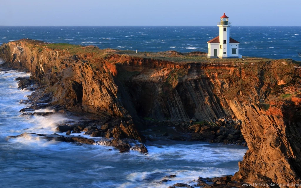 The Rocky Ledge Lighthouse Computer Wallpapers, Desktop ...