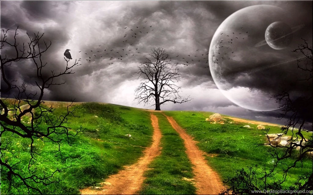 Sky, Night, Landscapes, Background, Welshdragon (