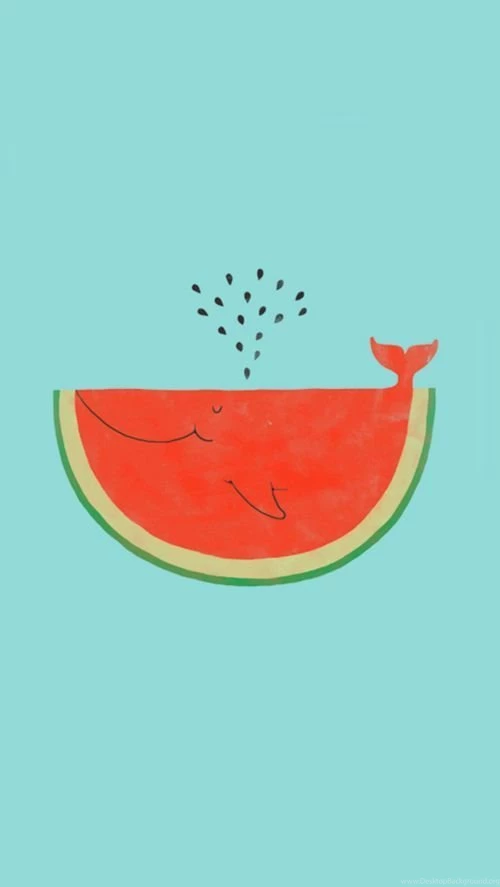 Watermelon Whale Wallpapers