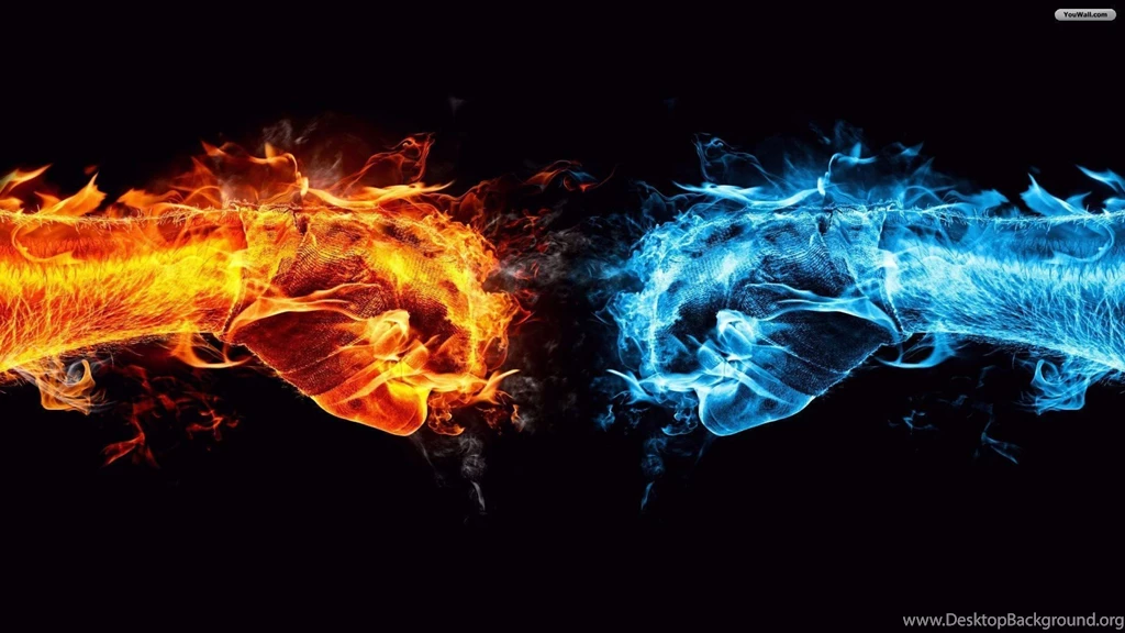 YouWall Fire And Ice Conflict Wallpapers Wallpaper,wallpapers ...