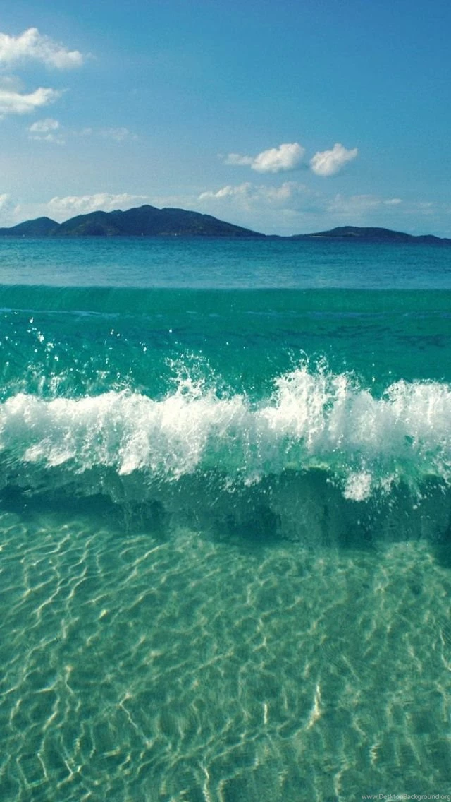 640x1136 Blue Beach Transparent Water Iphone 5 Wallpapers