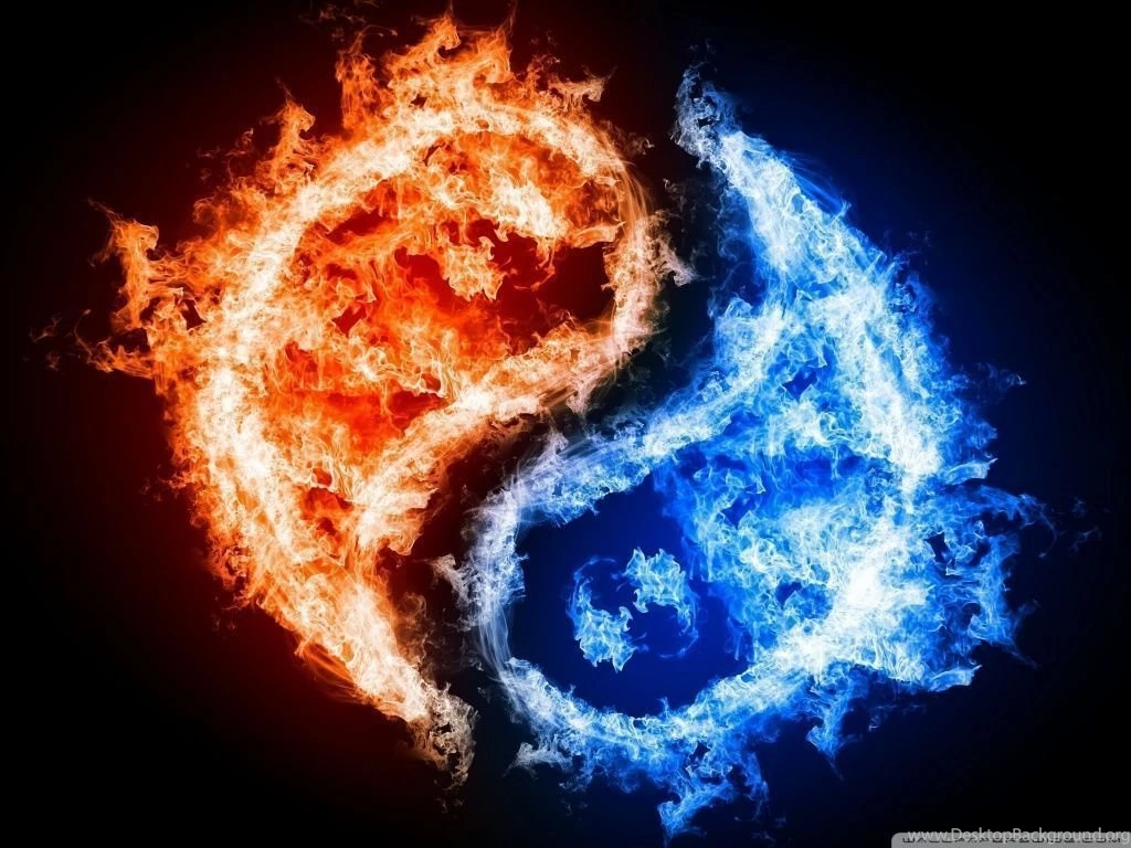 Yin Yang Fire Water HD Desktop Wallpapers : Widescreen : High ...