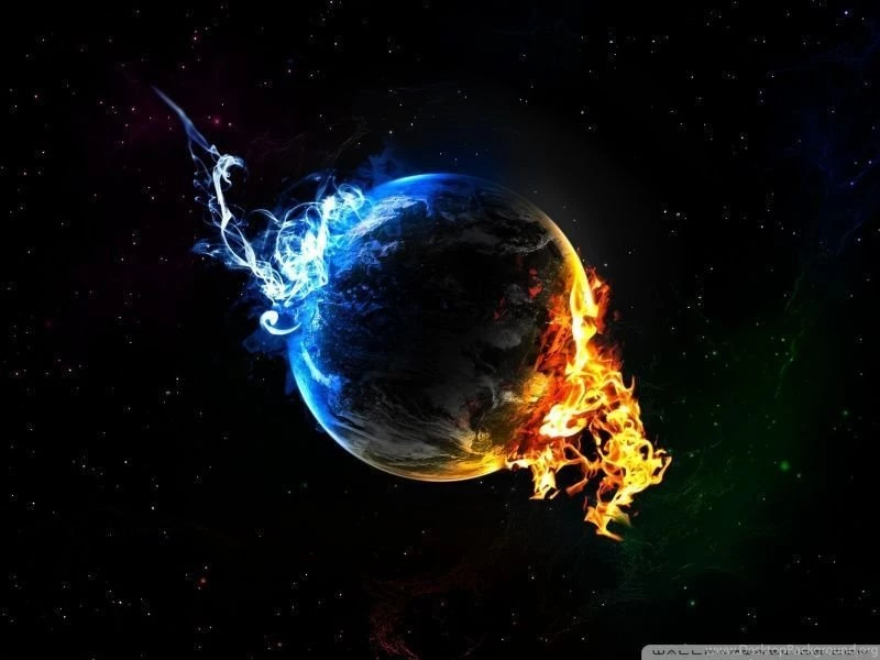 Water Fire Elements HD Desktop Wallpapers : High Definition ...