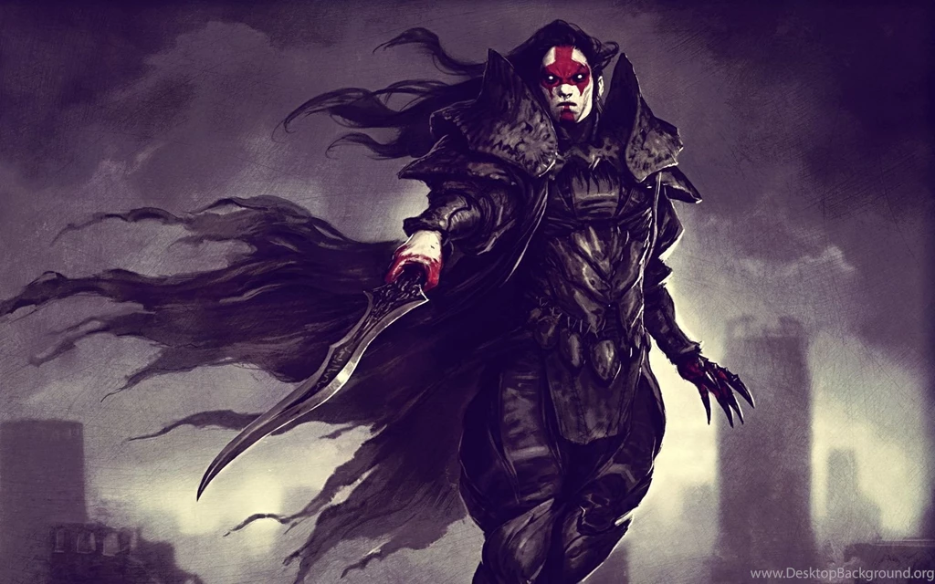 Download Wallpapers 1680x1050 Armor, Warrior, Sword, Blood, Vampire ...