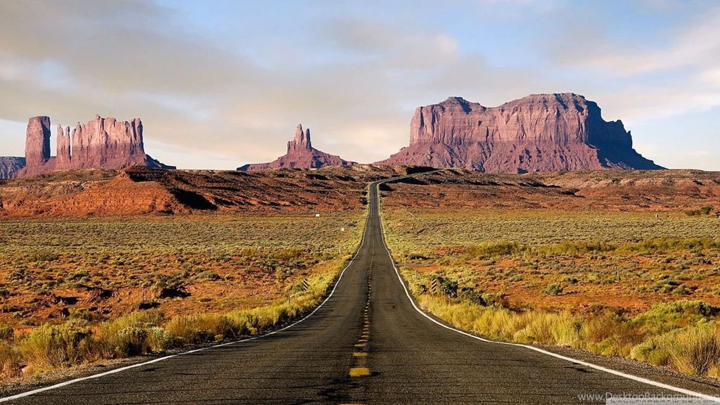 Route Desert HD Desktop Wallpapers : Widescreen : High Definition ...