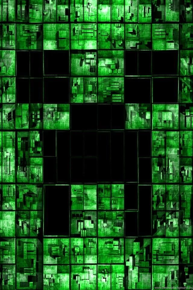 Download Wallpapers 640x960 Minecraft, Backgroung, Green iPhone 4S ...
