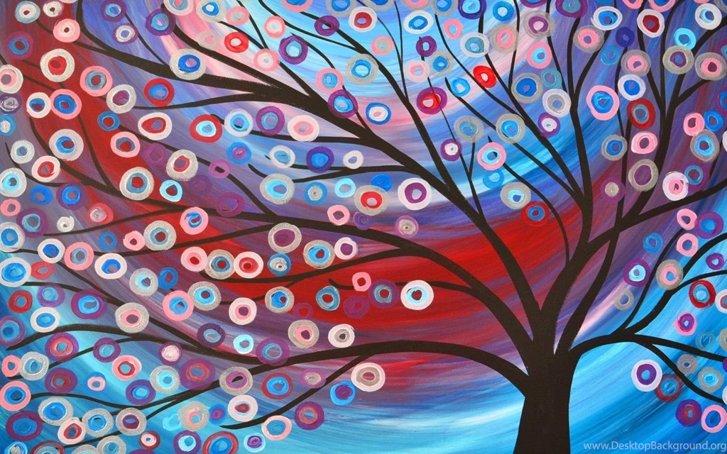 Abstract Art Tree Wallpaper.