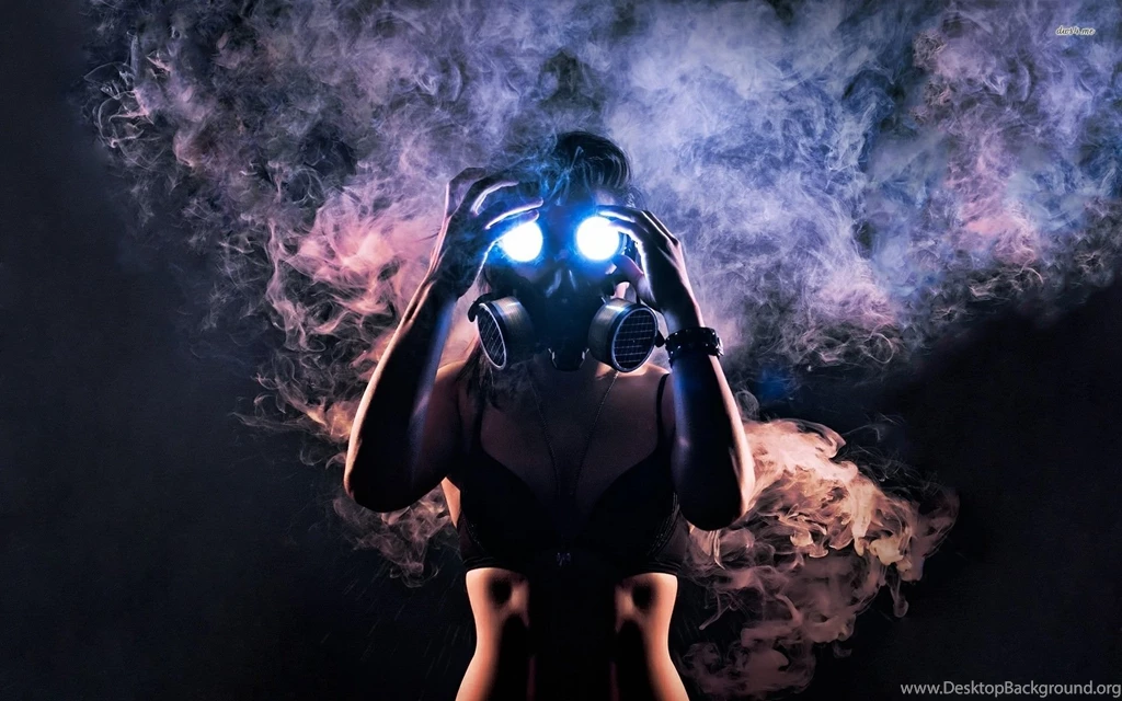 Woman In Gas Mask Wallpapers Photography Wallpapers