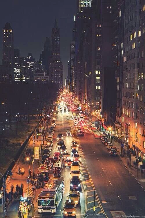 iPhone 5 Wallpapers City Night Lights