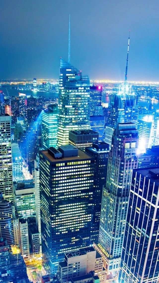 Top Of The Rockefeller Center New York iPhone 5 Wallpapers