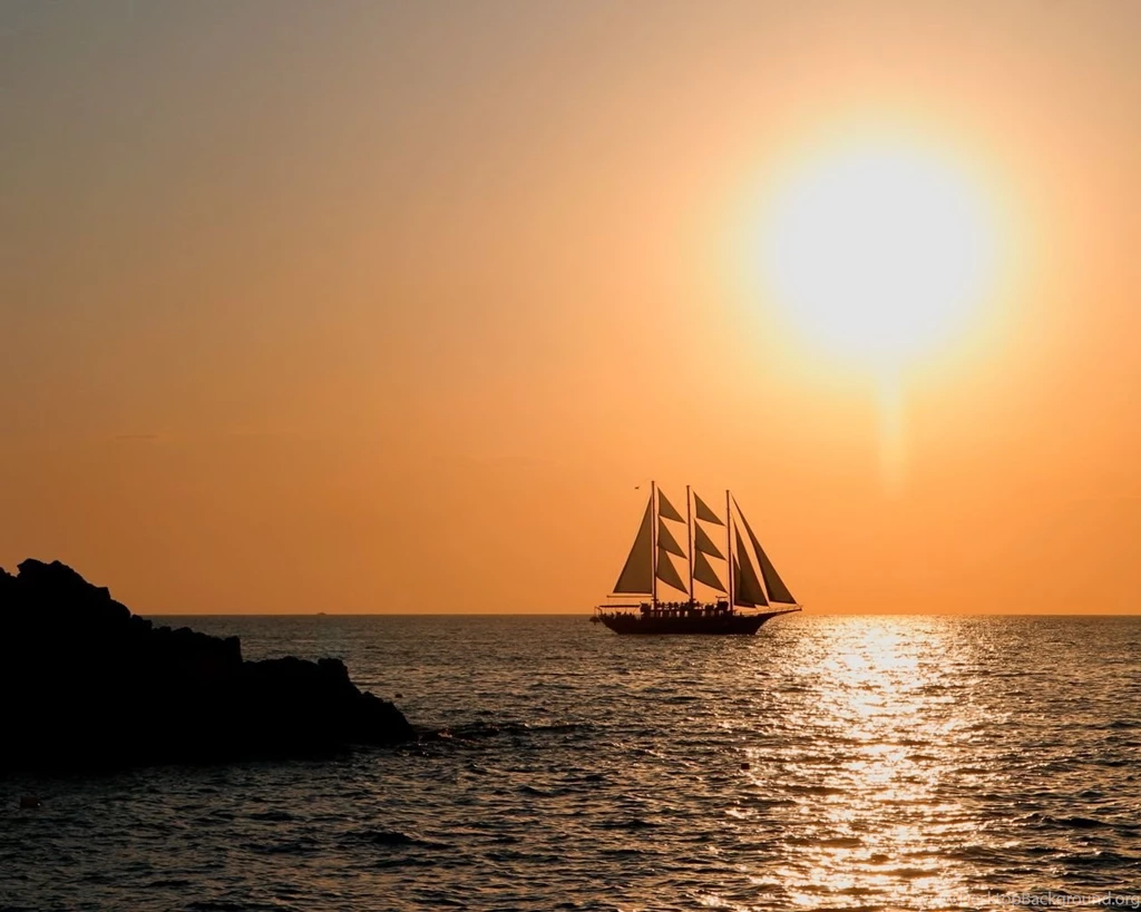 1280x1024 Sailboat Evening Sun Hd Wallpapers