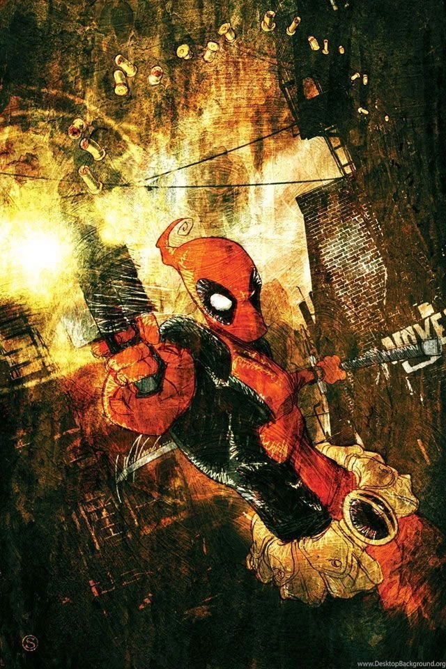 Deadpool Retina Display iPhone 4 Wallpapers (640x960)
