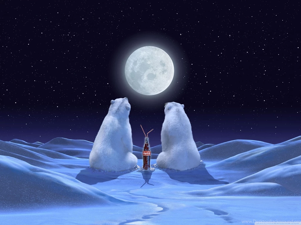 Two Bears At The Moon Wallpapers And Images   Wallpapers, Pictures ...