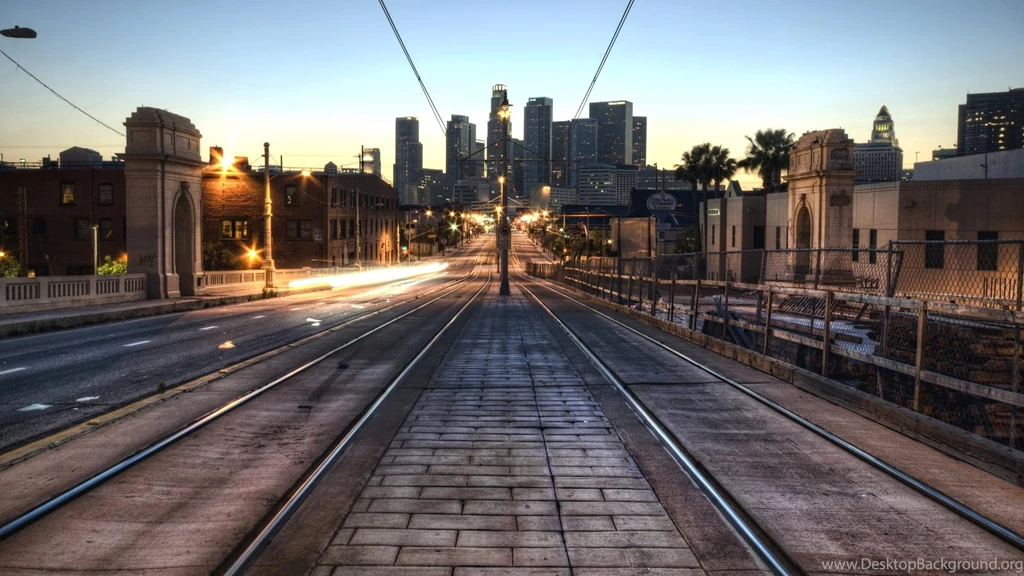 Los Angeles Railway Track Wallpapers HD For Desktop HDWallpicx.com