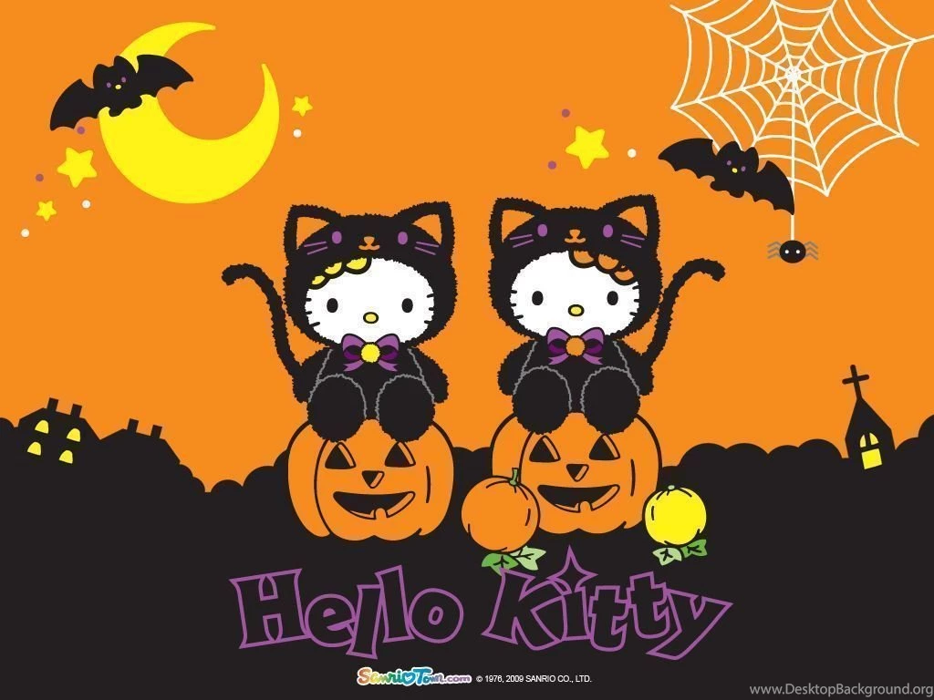 Cute Hello Kitty Halloween Backgrounds – Emma's Trend, Fashion And ...