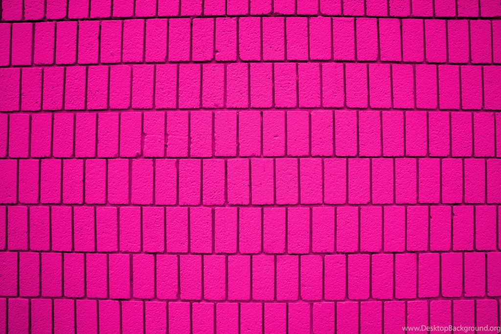 Hot Pink Brick Wall Texture With Vertical Bricks Picture