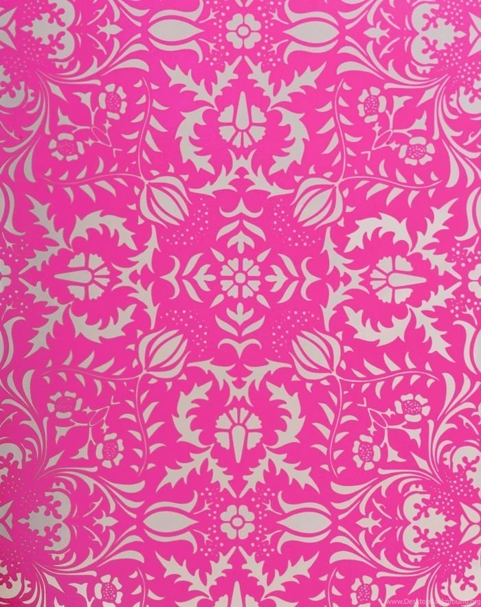 Pink And Silver Damask Wallpapers : From Me To Your Desktop