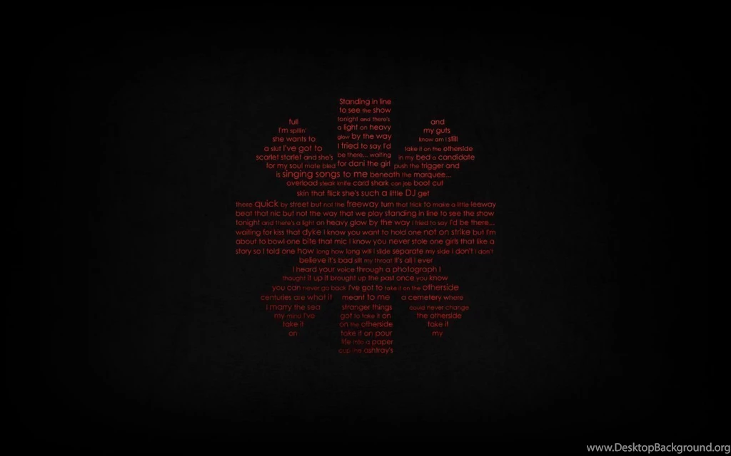 RHCP Typography Wallpapers From Nathan   Hosted By Neoseeker