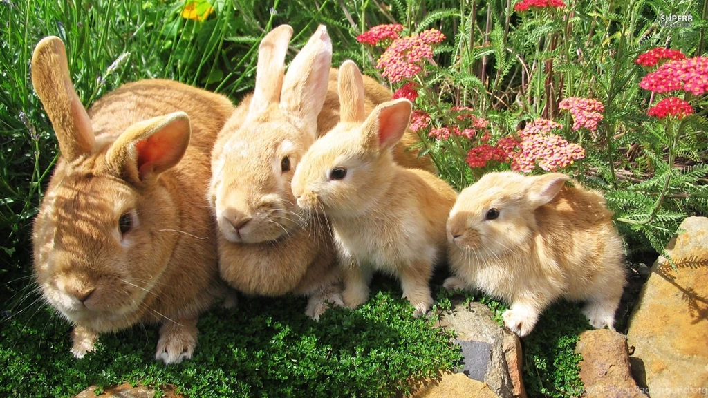 Rabbit Family Wallpapers Animal Wallpapers