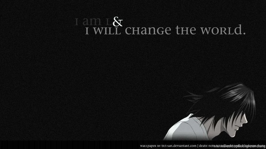 DeviantArt: More Like Death Note Wallpapers : L By Tilt san