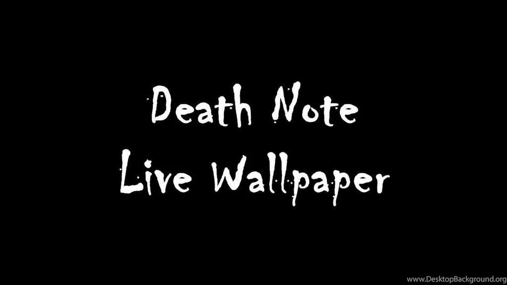 Death Note Android Live Wallpapers   YouTube