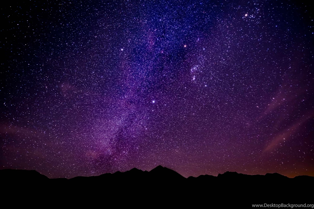 Wallpapers Night, Stars, Milky Way, Mountains Desktop Wallpapers ...