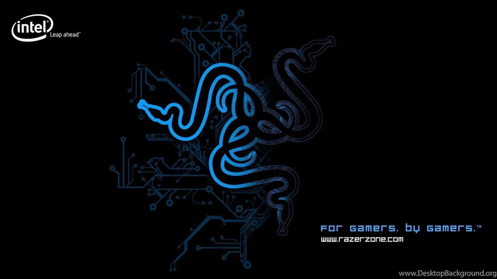 Razer, Intel, Razer Blue :: Wallpapers