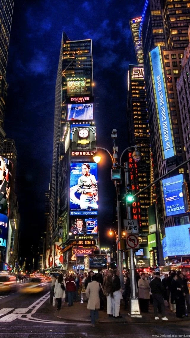 New York City Times Square iPhone 5 Wallpapers (640x1136)