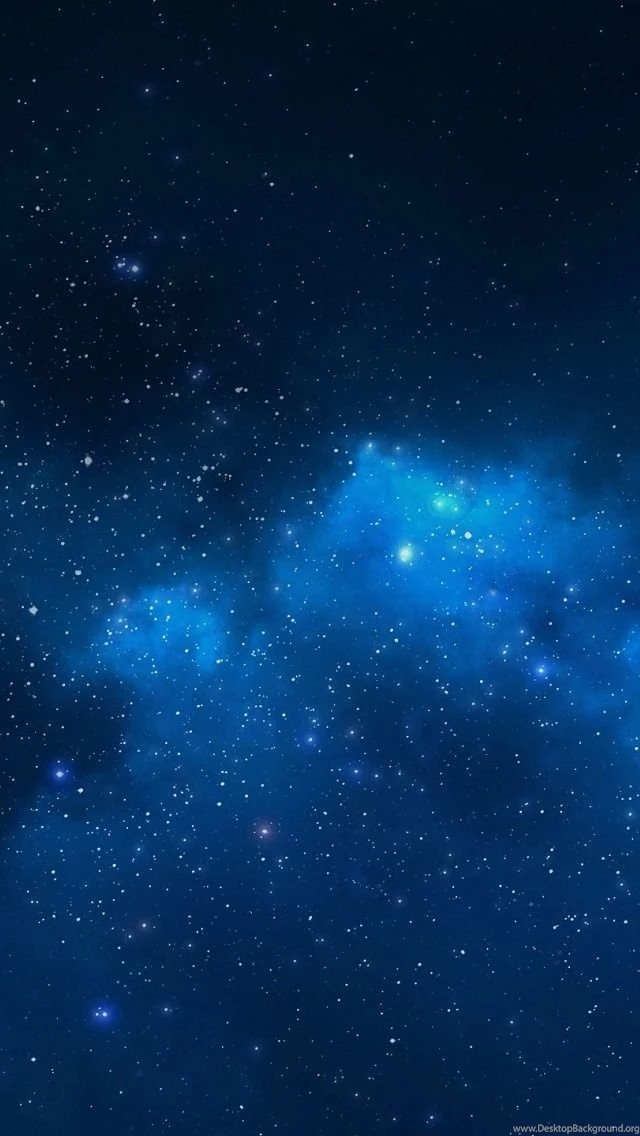 Blue Starry Night Sky Wallpaper Desktop Background
