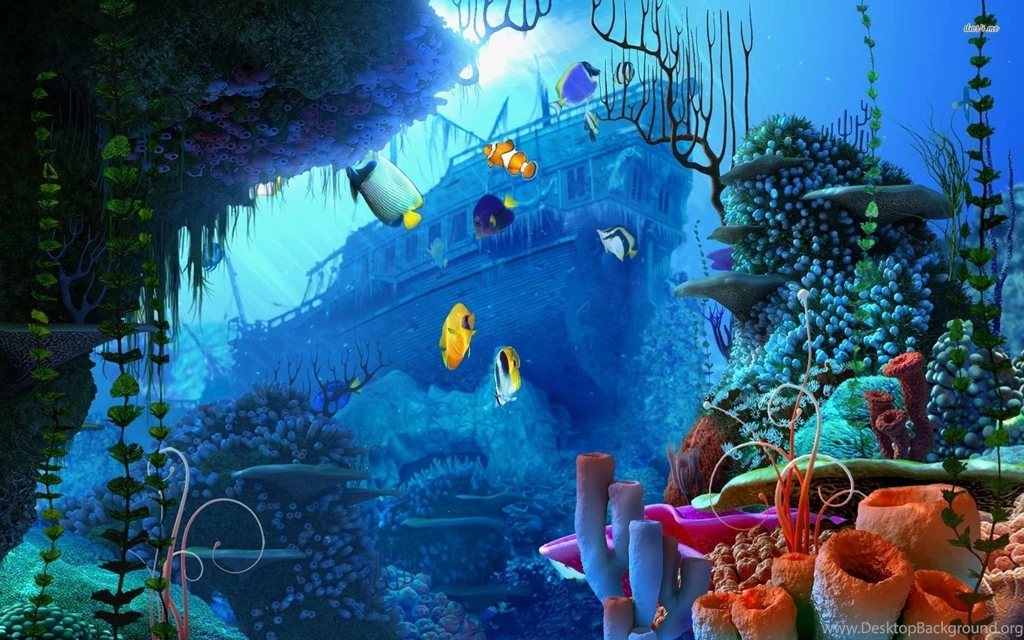 Underwater Wreck Wallpapers   Digital Art Wallpapers