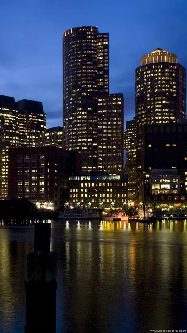 Boston At Night Galaxy S3 Wallpapers (720x1280)
