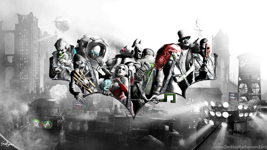 Download Wallpapers 1920x1080 Batman Arkham City, Characters, City ...