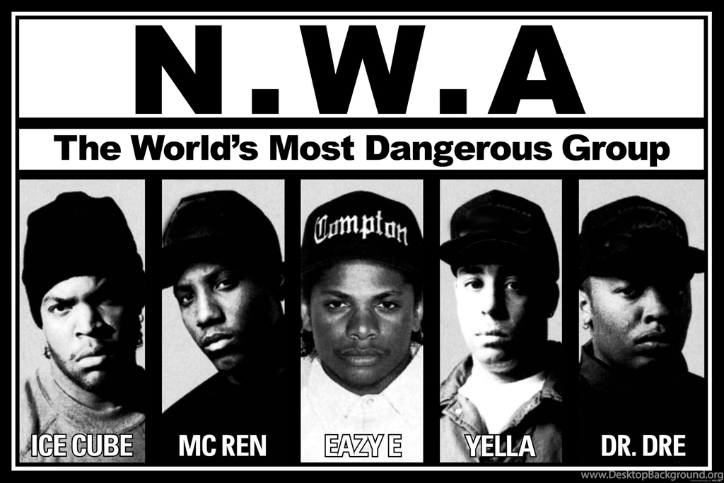 N_W_A_ BW Ice Cube Mc Ren Eazy E Yella Dr Dre Hip Hop Rap ...