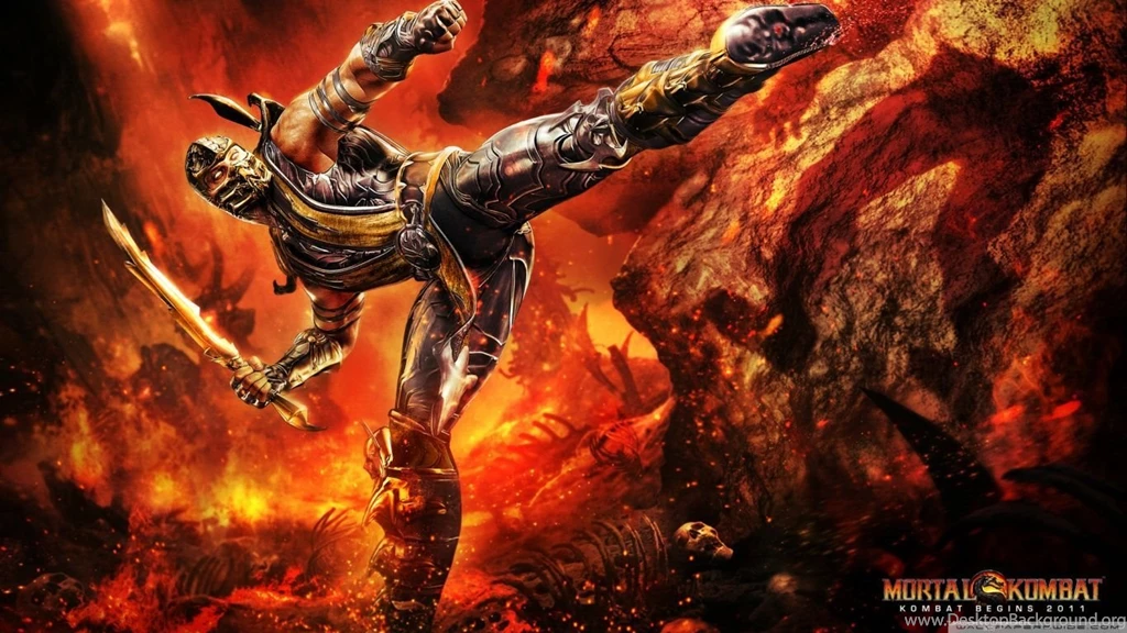 Mortal Kombat 9 Scorpion HD Desktop Wallpapers : High Definition ...