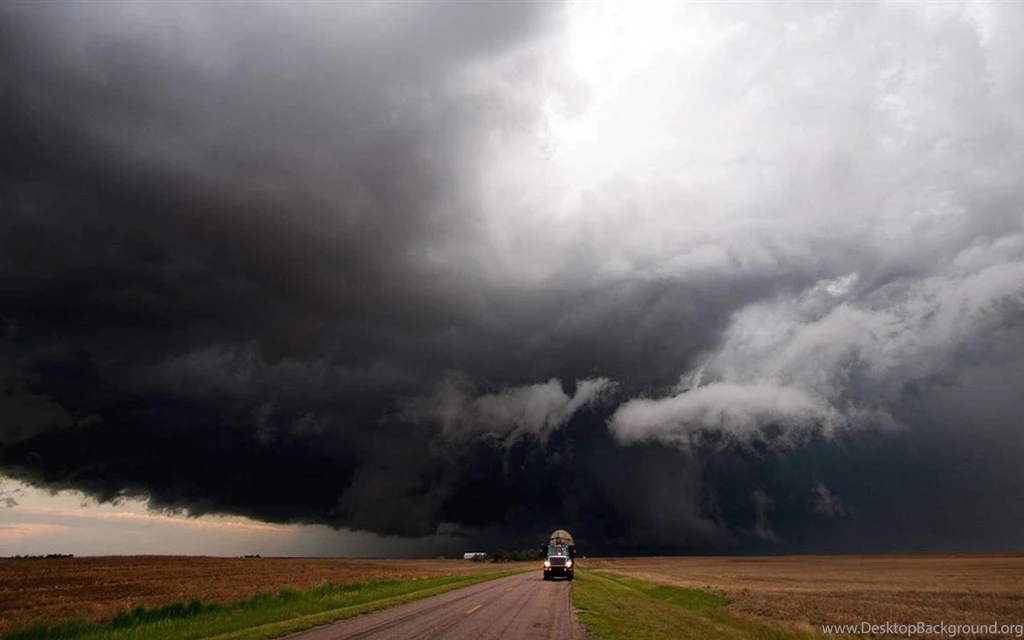 Gloomy Storm Truck Road Awesome   1440 X 900   Weather Clouds ...