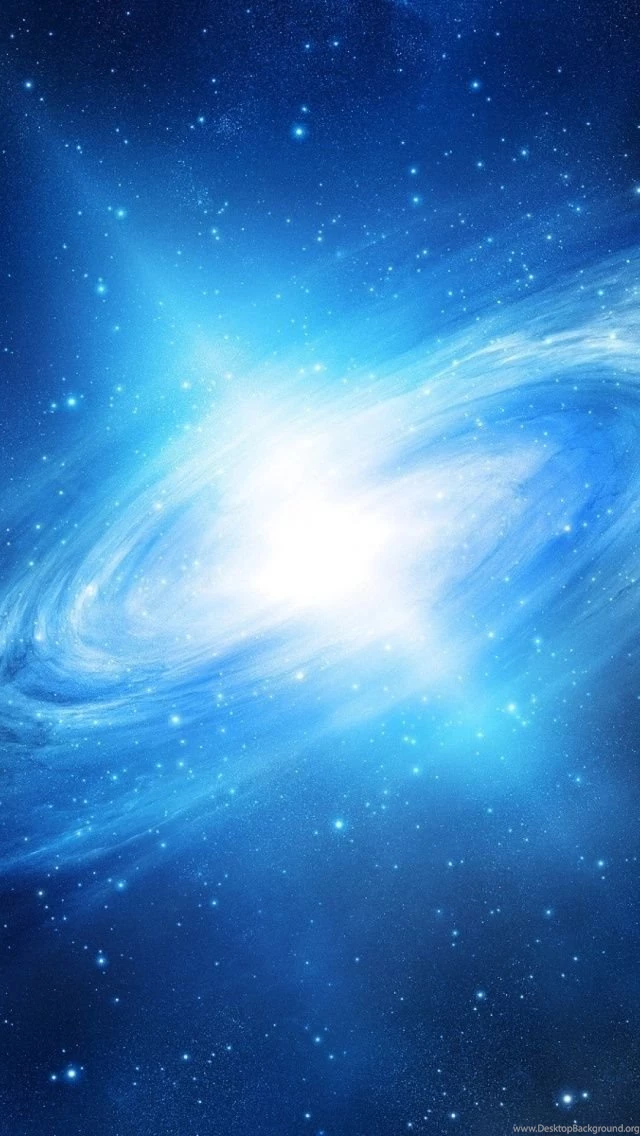 640x1136 Space Blue Circle & Stars Iphone 5 Wallpapers
